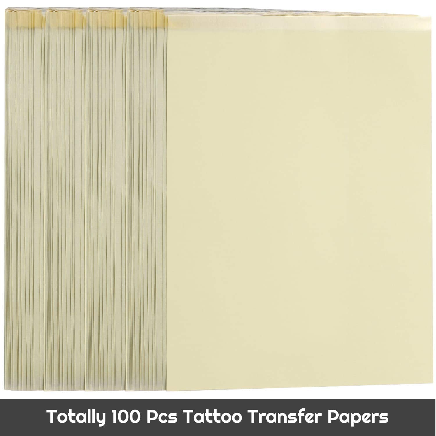 Cridoz tattoo stencil paper 4-ply full size allows clean tracing.