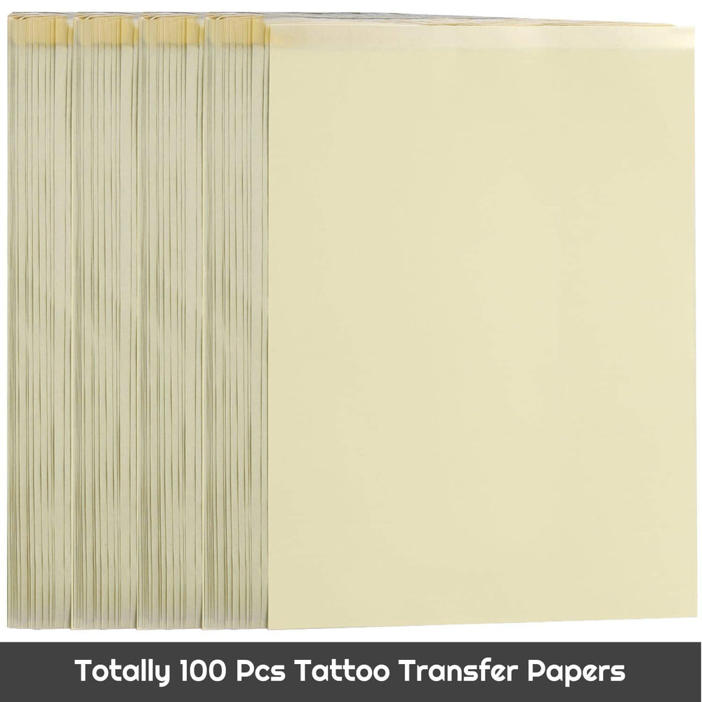 Cridoz tattoo stencil paper 4-ply full size allows clean tracing.