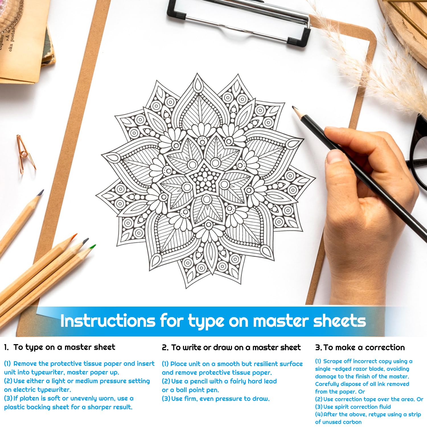 Cridoz transfer paper applied to skin for precise pattern transfer.