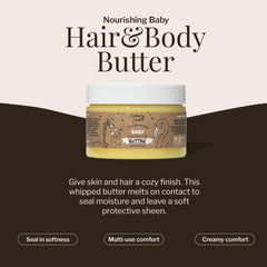 Cristina's Curls Nourishing Butter nourishes delicate baby hair strands.