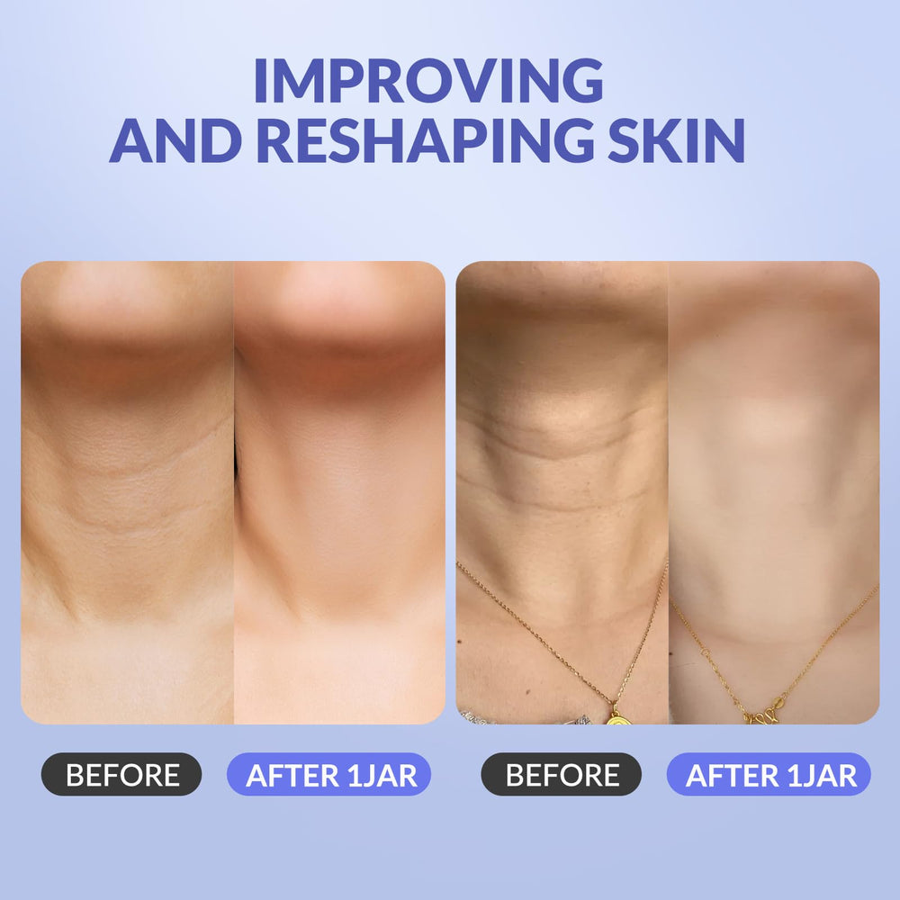 Textura ligera de Crogooe, hidratación suave en cuello.