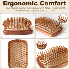 Crojetry bamboo brush set gift packaging highlights eco-friendly design