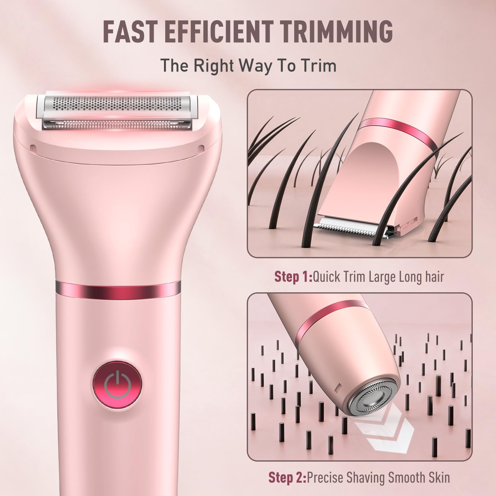 Crolanli trimmer body attachment for precise grooming on arms and legs.