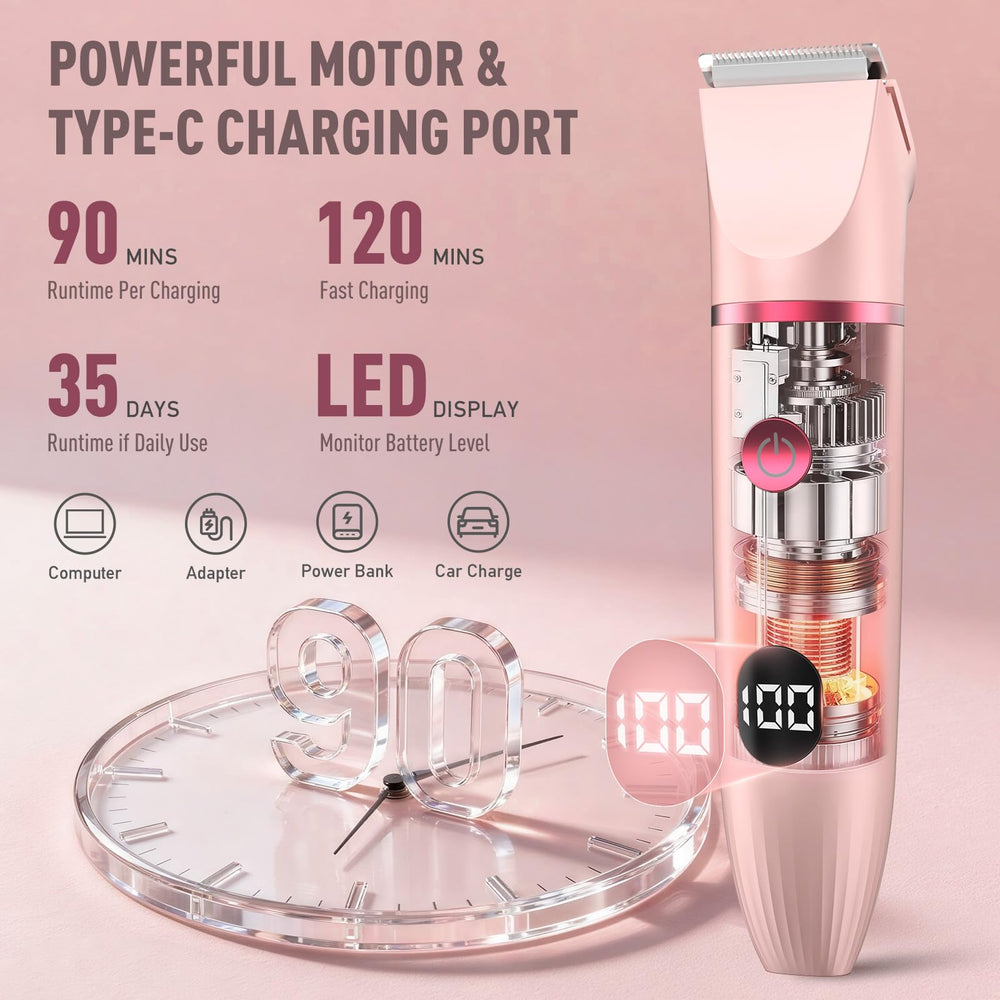 Crolanli trimmer with face attachment for smooth shaping.