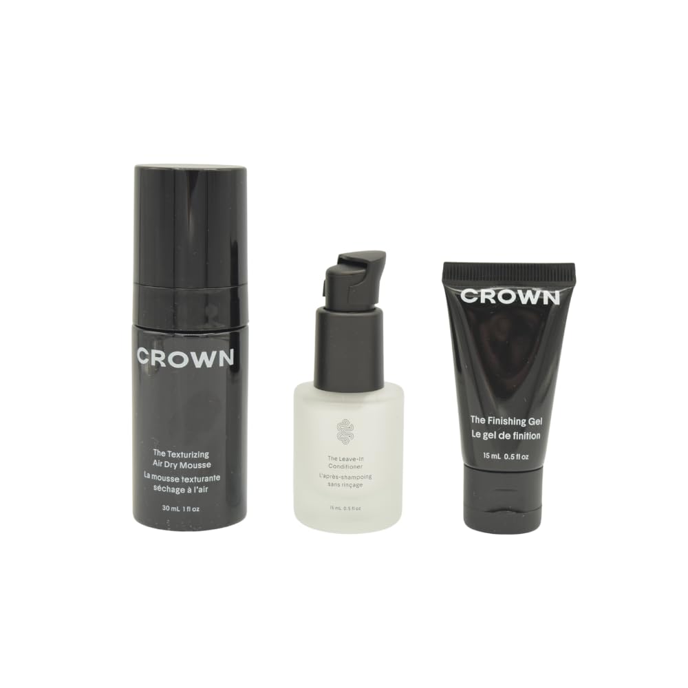 Crown Affair Mini Air Dry Set Finishing Gel bottle for defined, soft hold