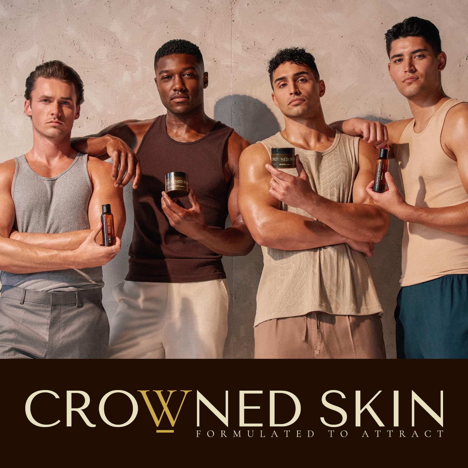 Crowned Skin Empire lifestyle shot emphasizing all-day fragrance