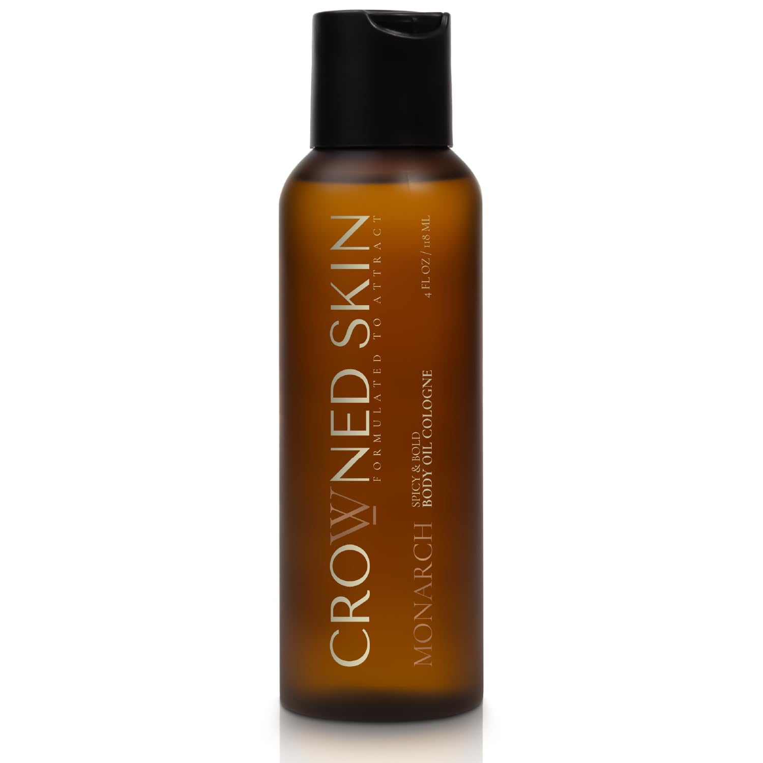 Monarch bottle front showing bold branding and lasting fragrance.