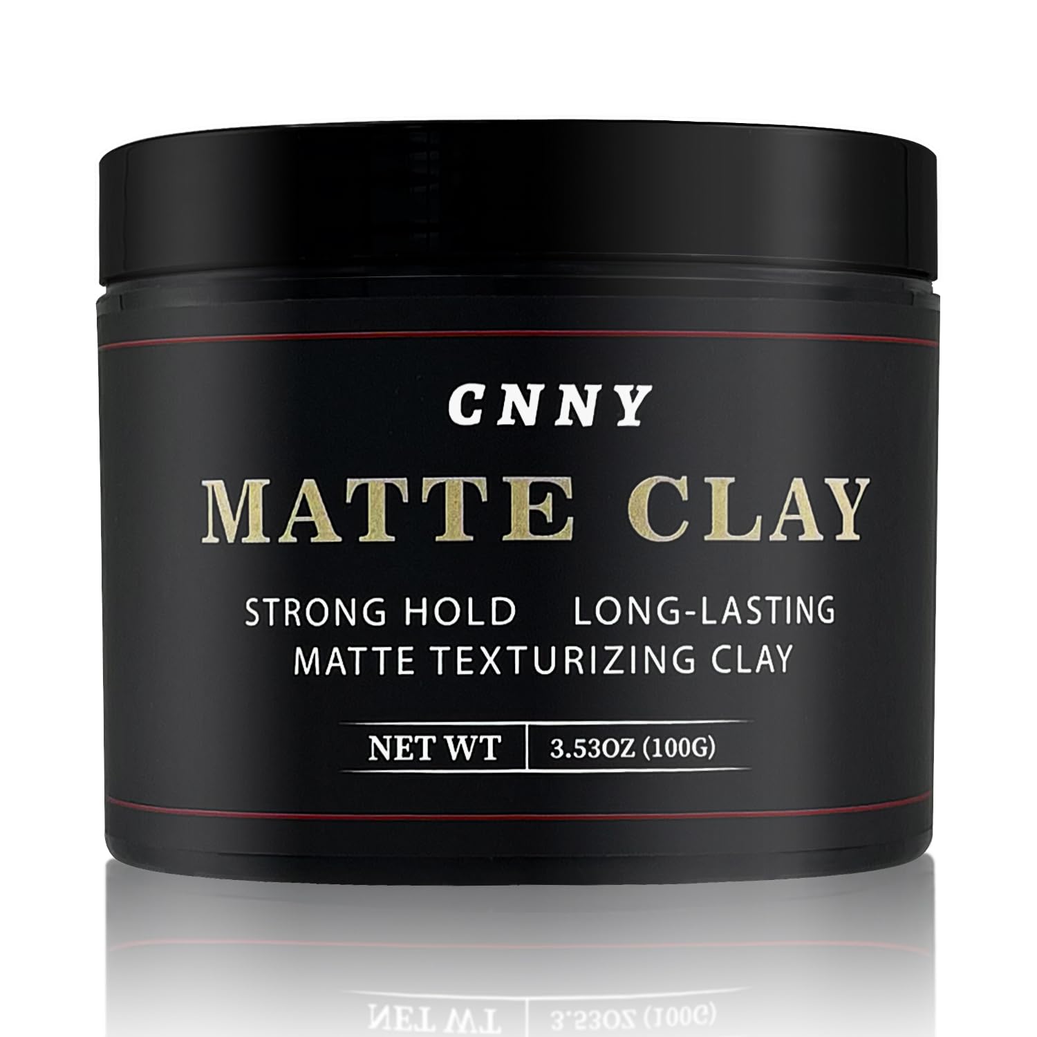 Crownnaturally CNNY arcilla para peinar con acabado mate y control duradero.