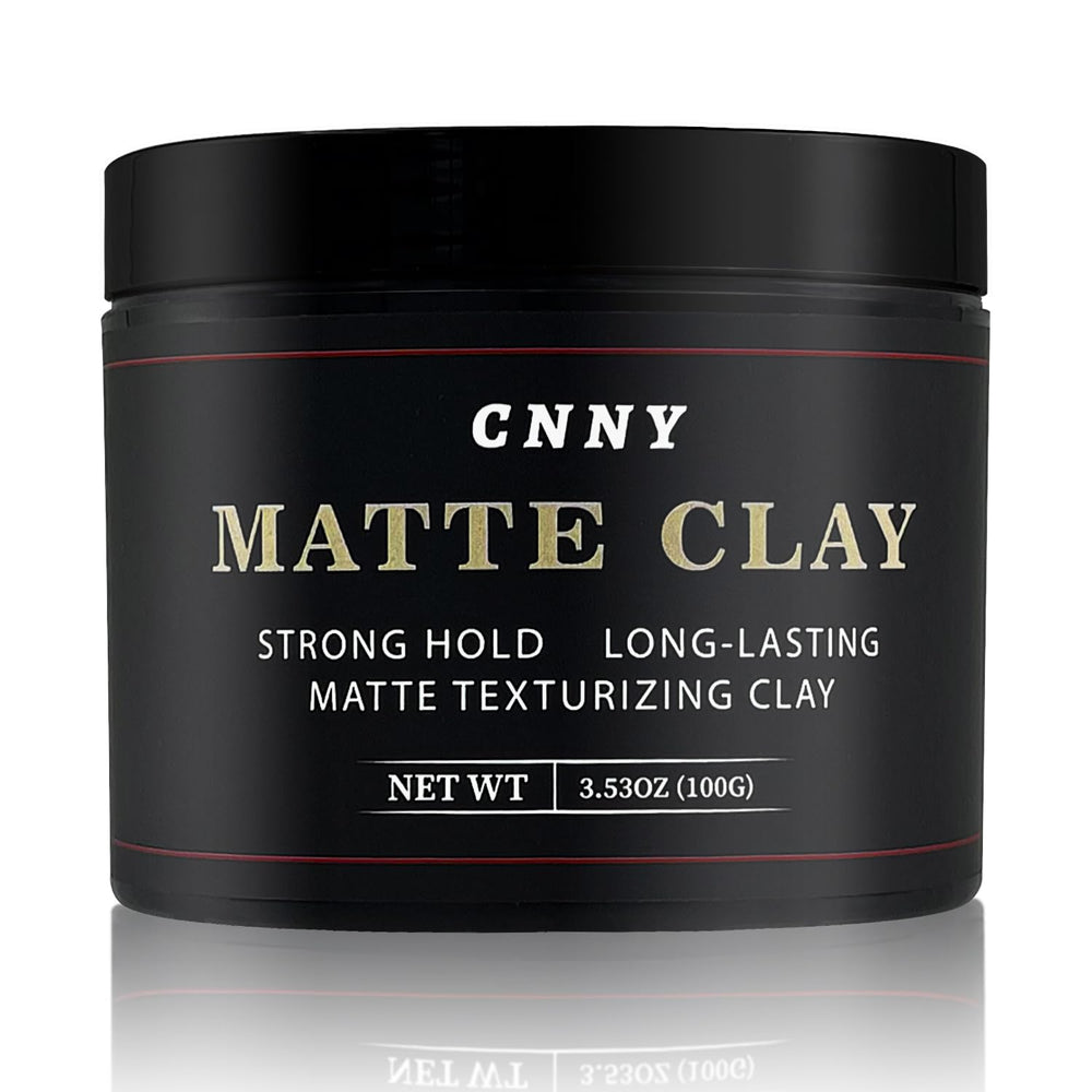 Crownnaturally CNNY arcilla para peinar con acabado mate y control duradero.