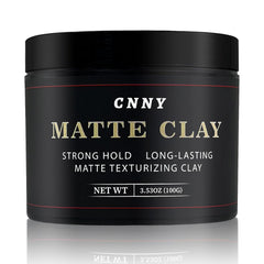 Crownnaturally CNNY arcilla para peinar con acabado mate y control duradero.