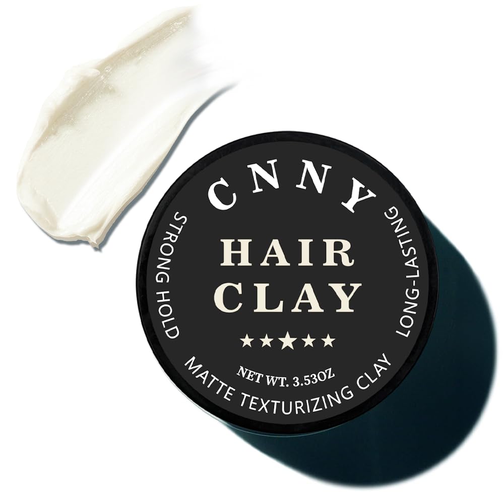 Crownnaturally CNNY arcilla para hombres con cabello fino, aporta textura suave.