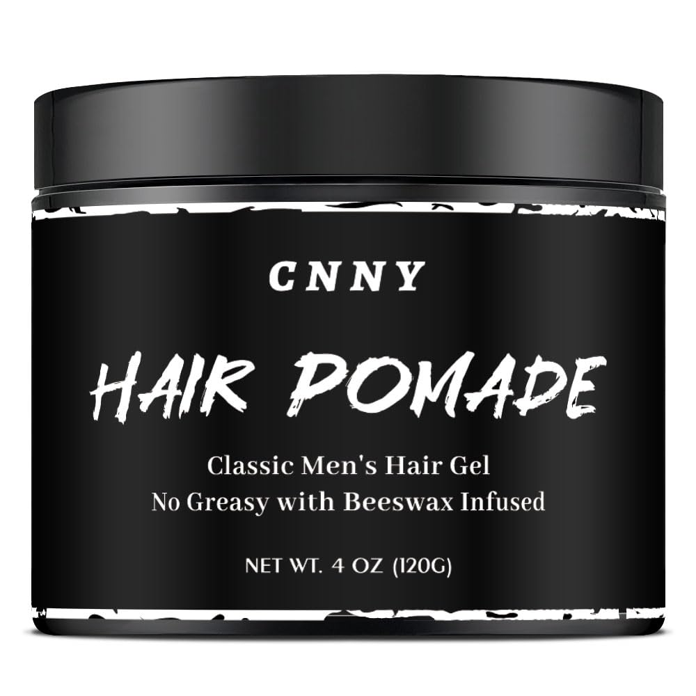 Crownnaturally CNNY Hair Pomade bottle pour for smooth application and strong hold.