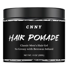 Crownnaturally CNNY Hair Pomade bottle pour for smooth application and strong hold.