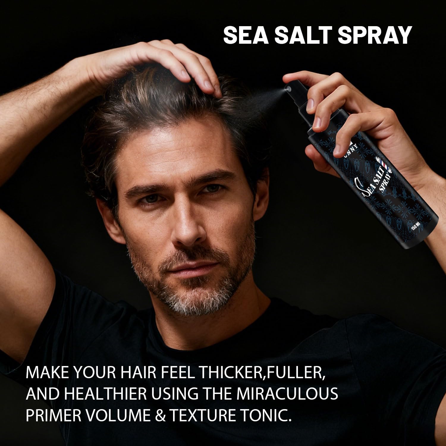 Crownnaturally CNNY Spray Sal Marina: atomizador fino para aplicación uniforme.