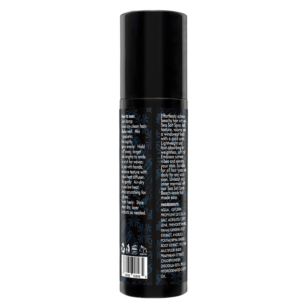 Crownnaturally CNNY Spray Sal Marina: uso diario suave para todo tipo de cabello.