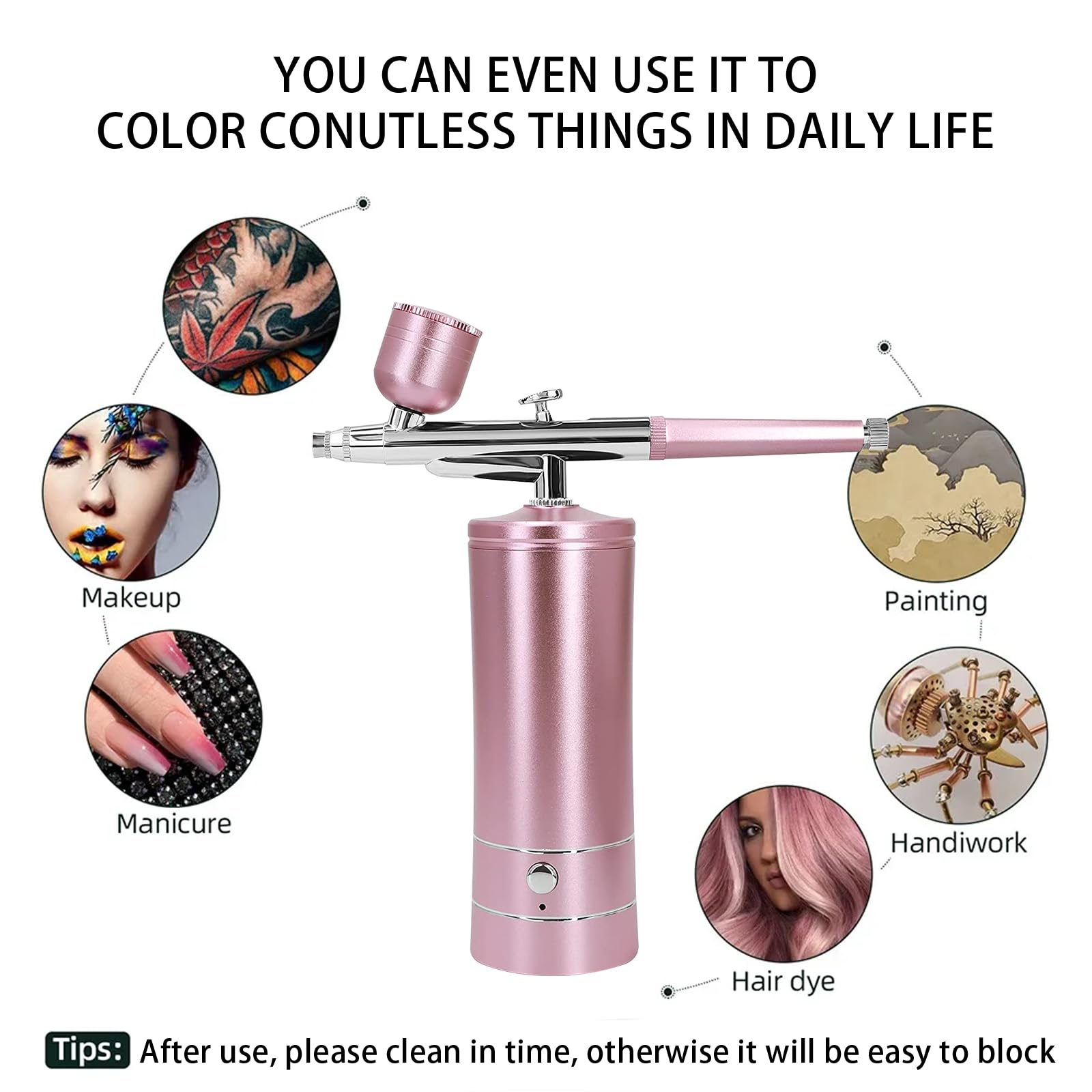 CRPen wireless operation image shows cordless spray for flexible use.