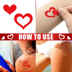 Crtiin body stickers measure 3x2 cm for easy placement on face, arms, legs