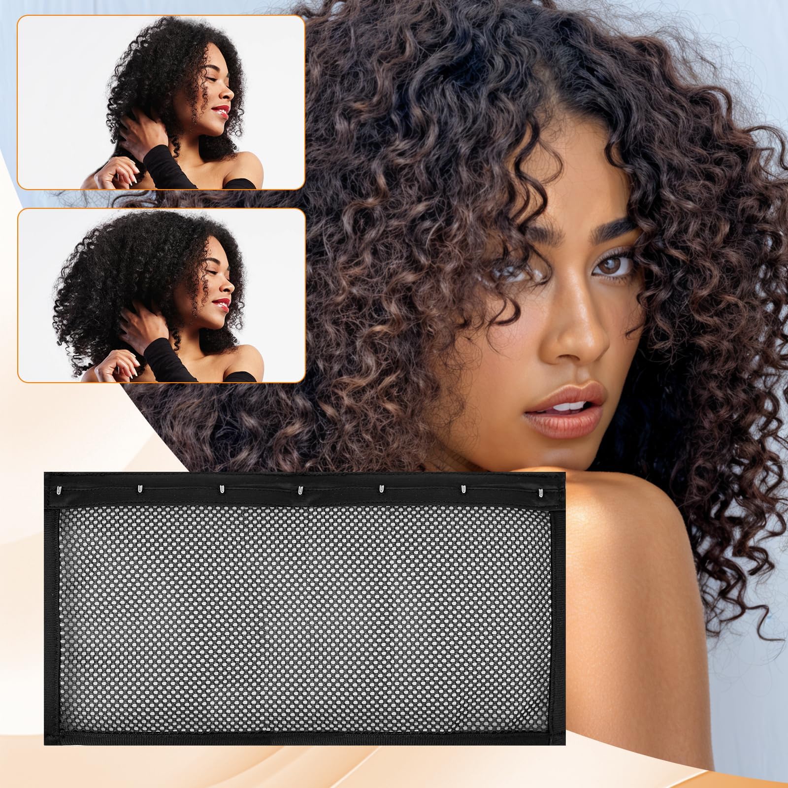 CRUIFU Lock Curly Hair Stretcher designed for types 3B to 4C.