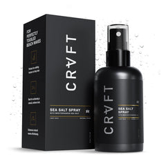 CRVFT Spray de Sal Marina: botella visible, ofrece volumen natural y textura suave.