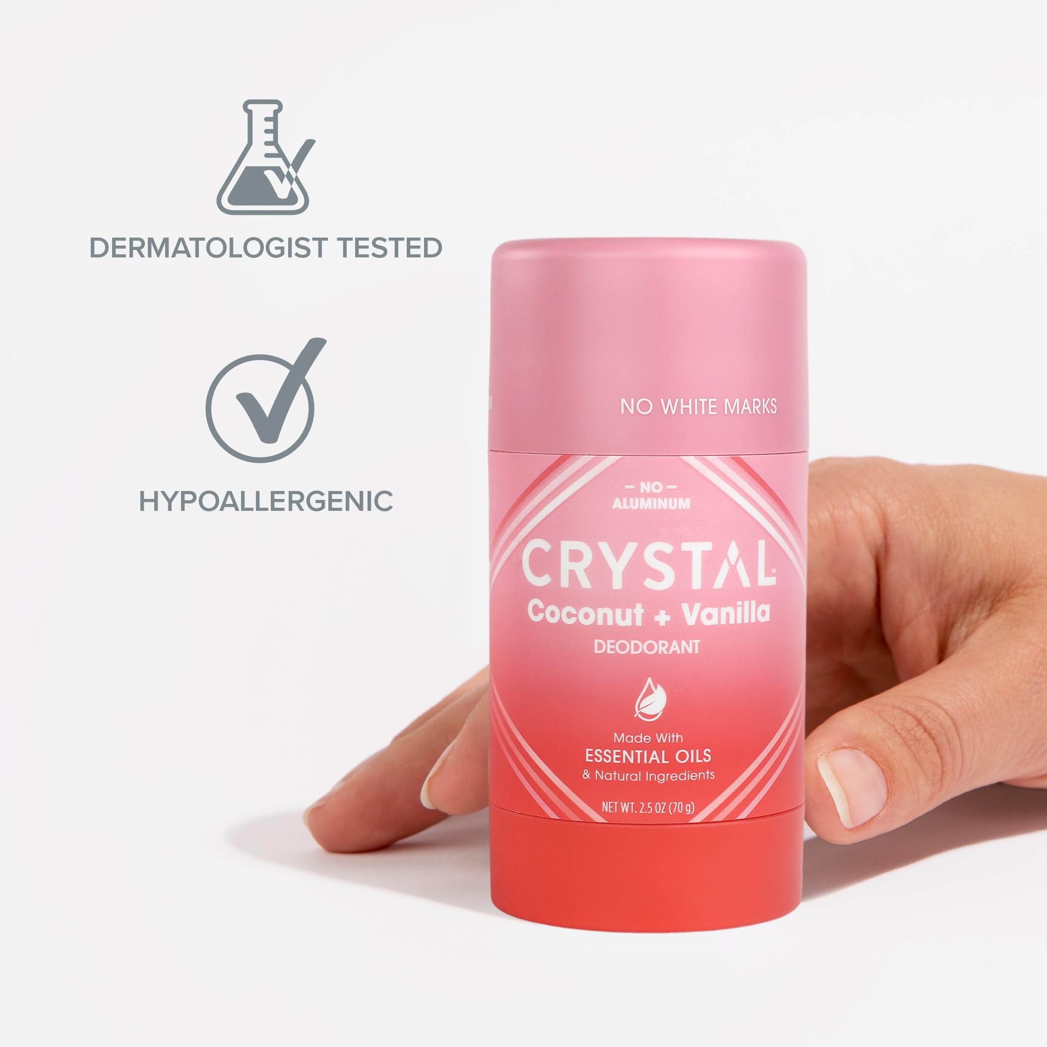Crystal Essence barra vegana y libre de crueldad, ingredientes limpios