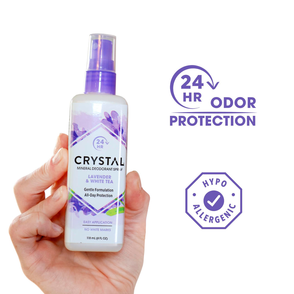 Botella Crystal Essence en desodorante mineral, paquete 2-pack para uso continuo