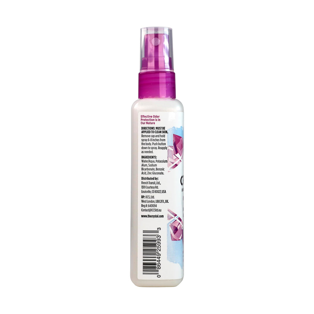 Crystal Essence desodorante mineral certificado puro y libre de crueldad, fórmula vegana.