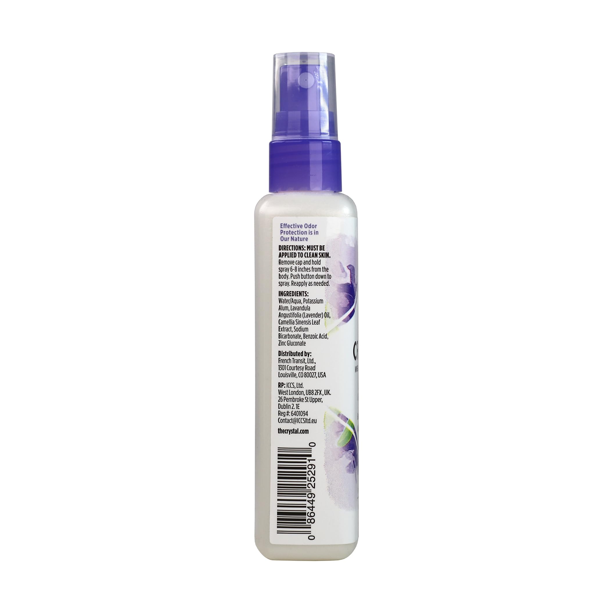 Protección 24 horas Crystal Essence, spray refrescante para piel sensible