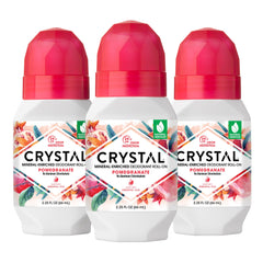 Crystal Essence Desodorante mineral rodillo Granada, protección 24 horas para uso diario.