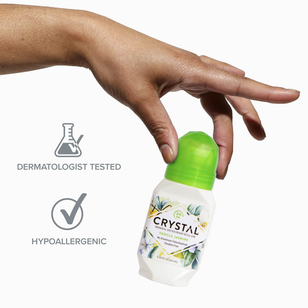 Ingredientes limpios y sin aluminio en Crystal Essence.