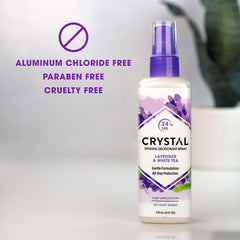 Uso corporal Crystal Essence, desodorante mineral para axilas y cuerpo