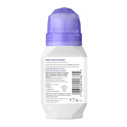 Crystal Essence roll-on application demonstrates quick-drying, invisible protection against odor
