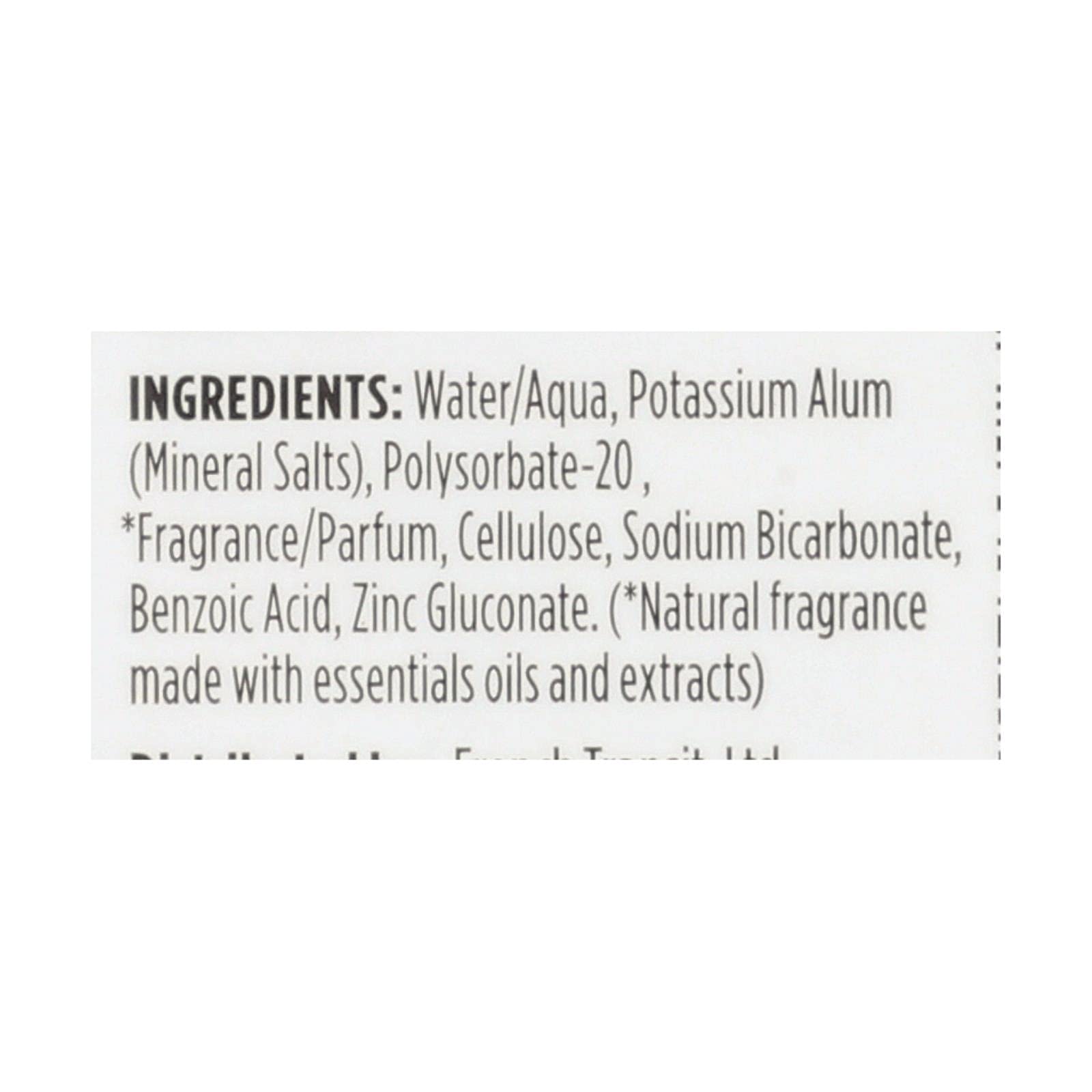 Crystal Essence roll-on application on clean skin shows easy, non-sticky protection.