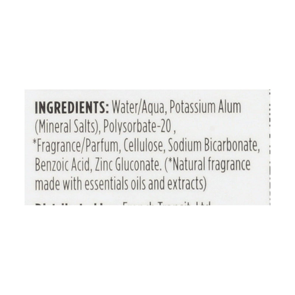 Crystal Essence roll-on application on clean skin shows easy, non-sticky protection.