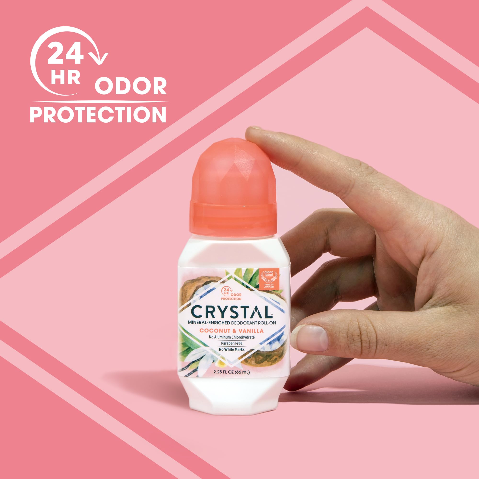 Desodorante mineral Crystal Essence con secado rápido para piel