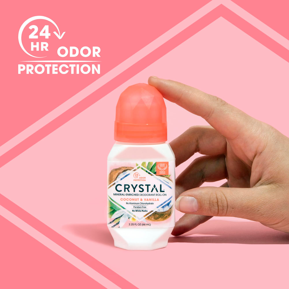 Desodorante mineral Crystal Essence con secado rápido para piel