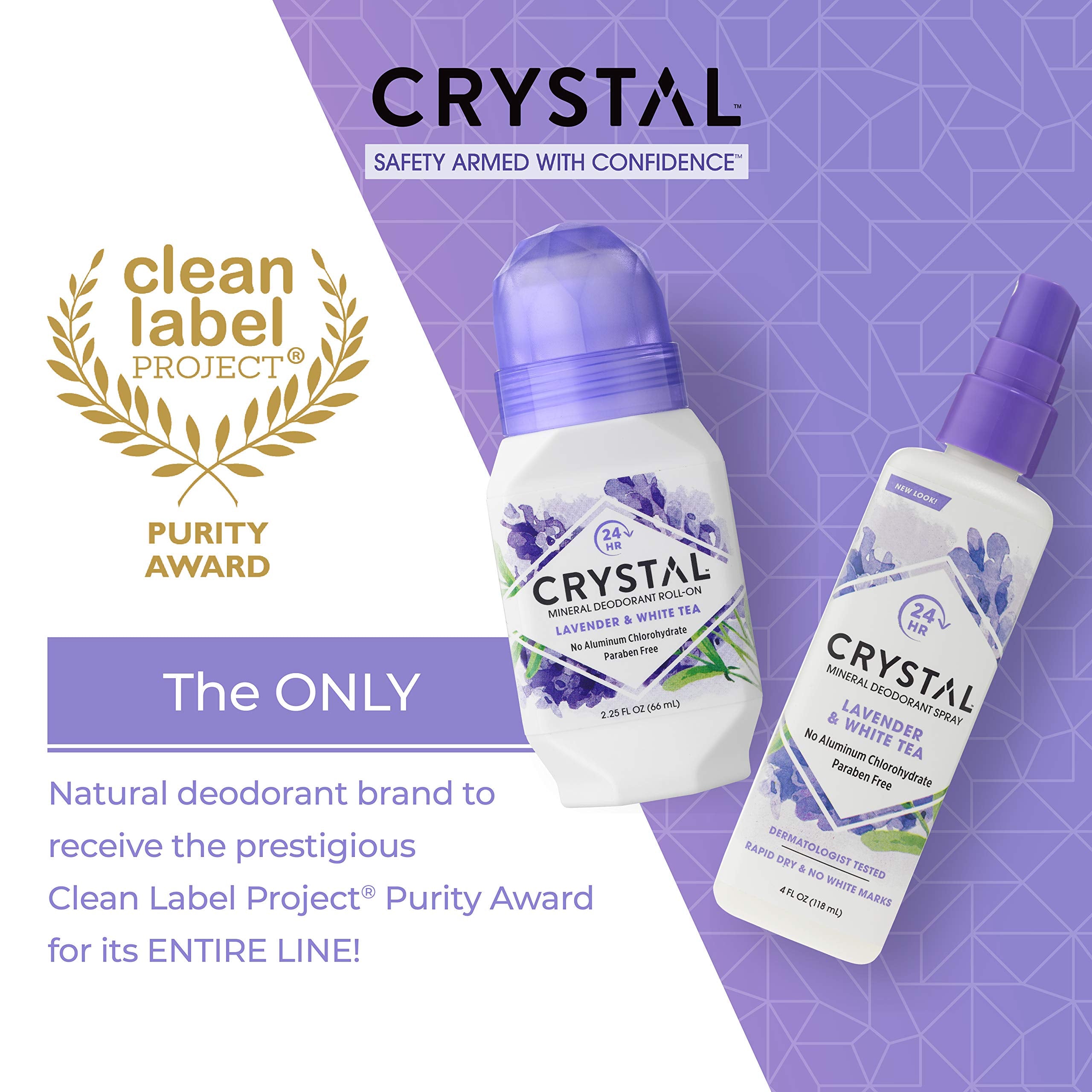 Textura suave del desodorante mineral Crystal Essence para la piel.