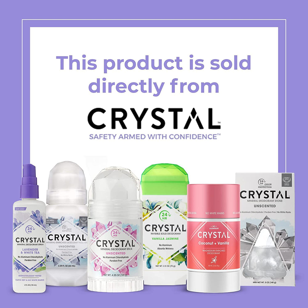 Travel-size 2.25 oz Crystal Essence bottle shown for on-the-go use.