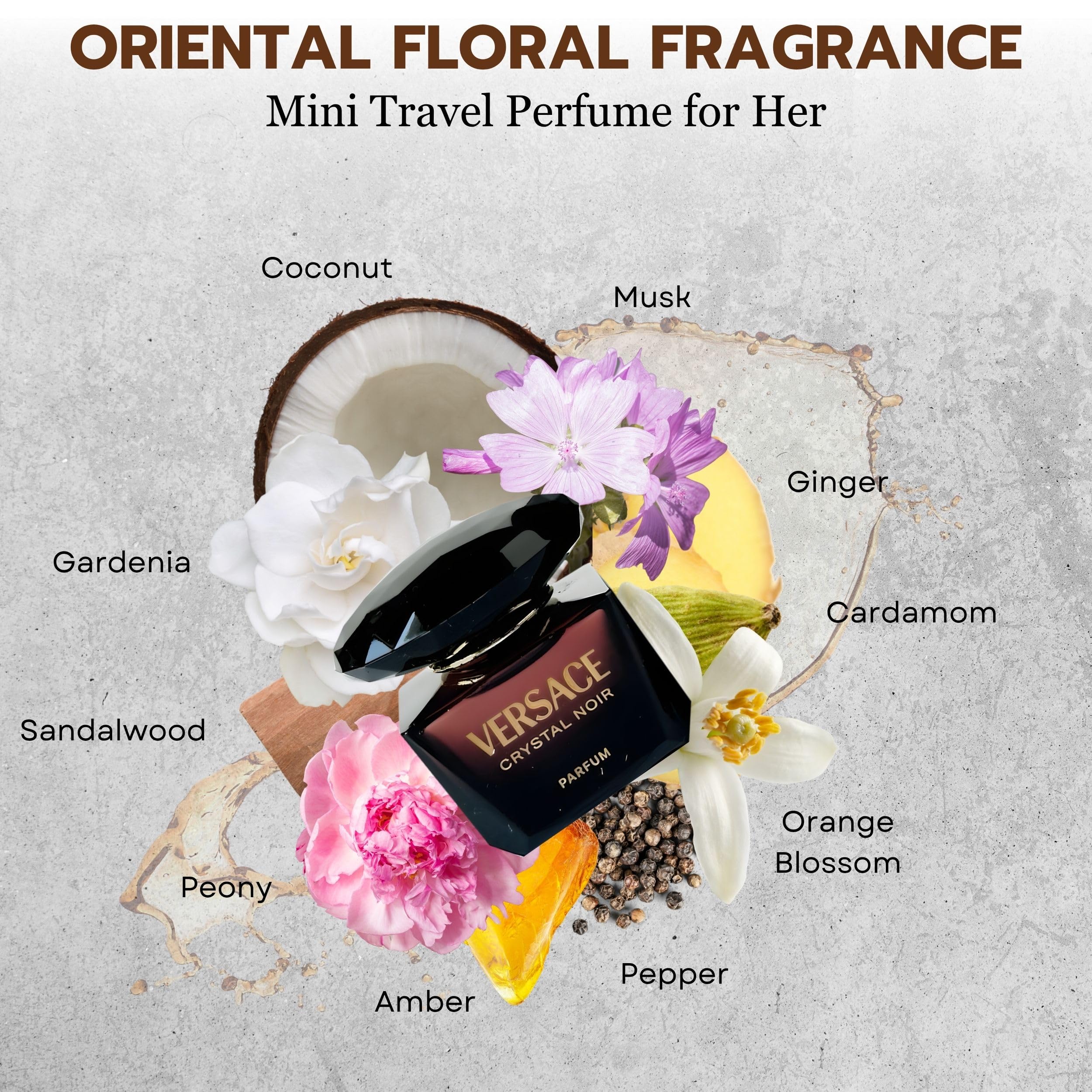 Crystal Noir amber-sandalwood notes deliver warm sophistication for evenings