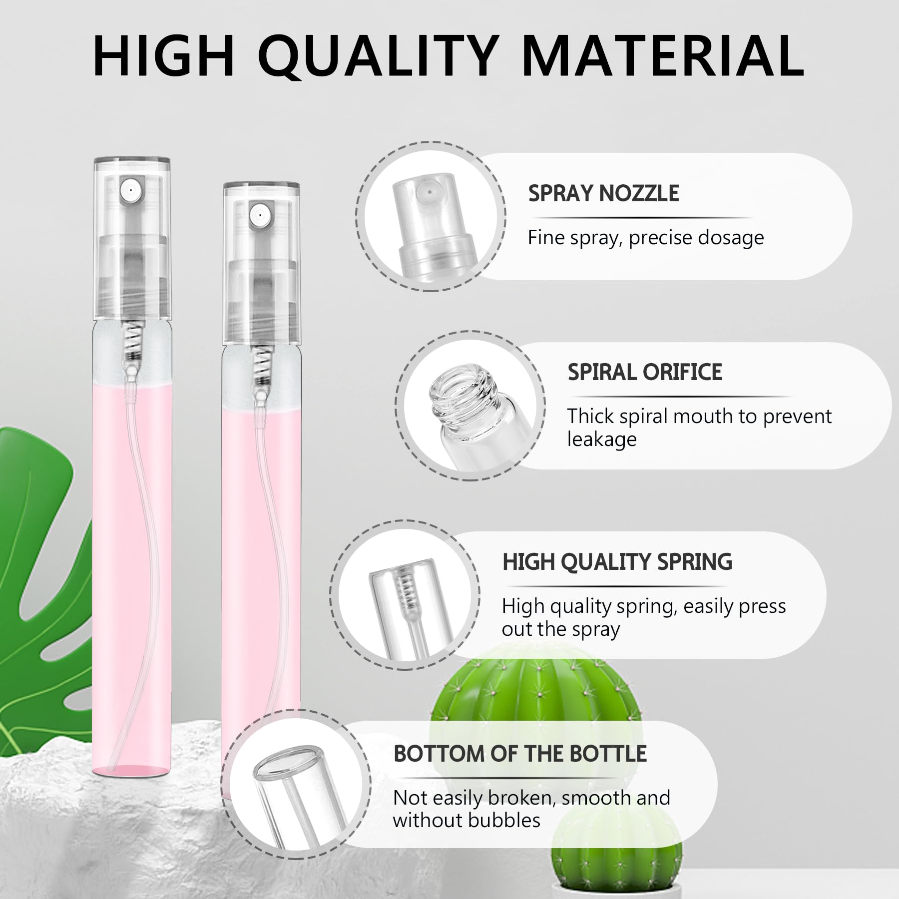 Csdtylh fine mist atomizer bottles deliver smooth spray.
