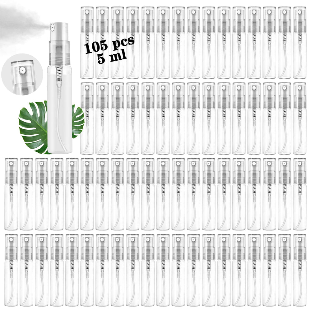 Csdtylh mini spray bottle with clear glass for fragrance samples and easy travel