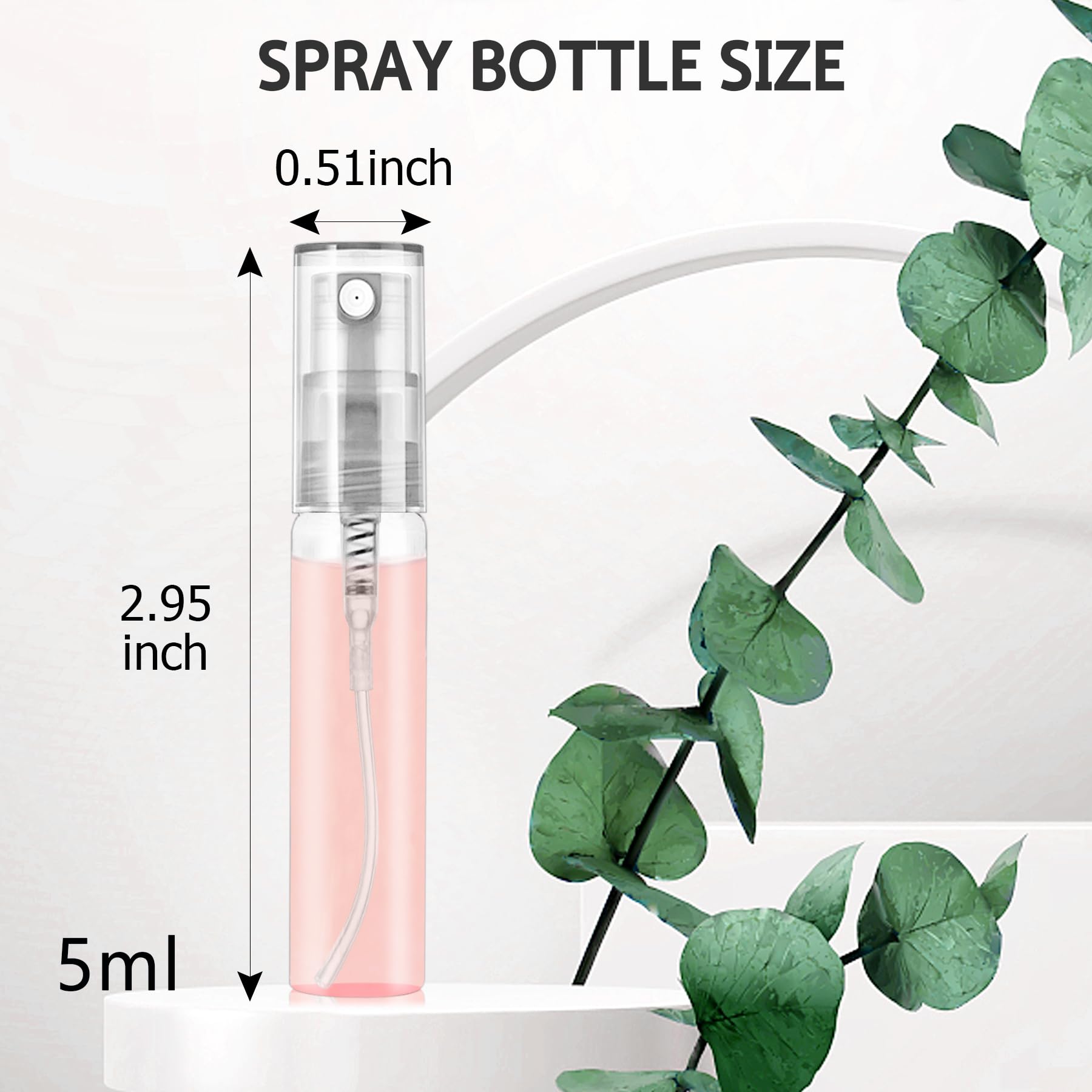 Csdtylh perfume atomizer with leakproof cap for secure carry-on