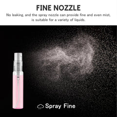Csdtylh refillable glass bottle delivering a fine mist for travel use
