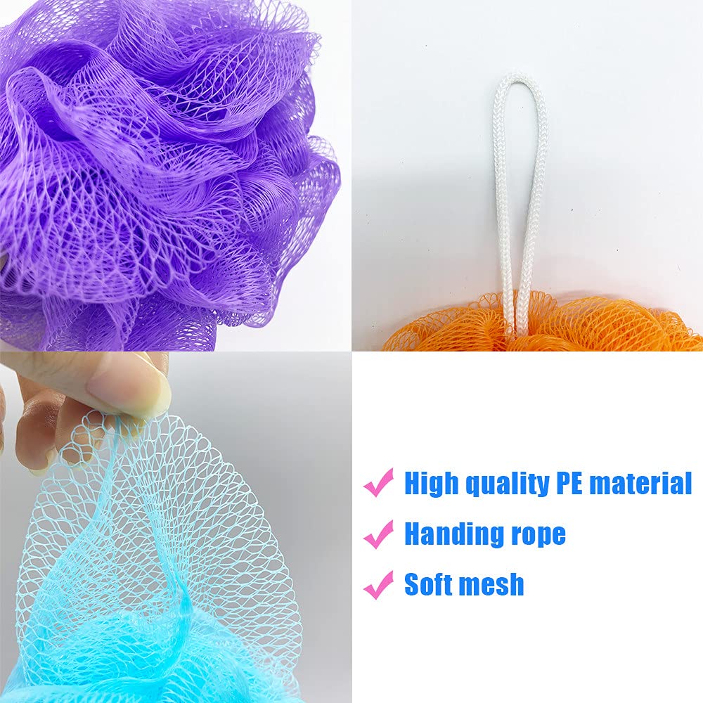 Cshangzei loofah sponge creates rich lather with soap or gel.