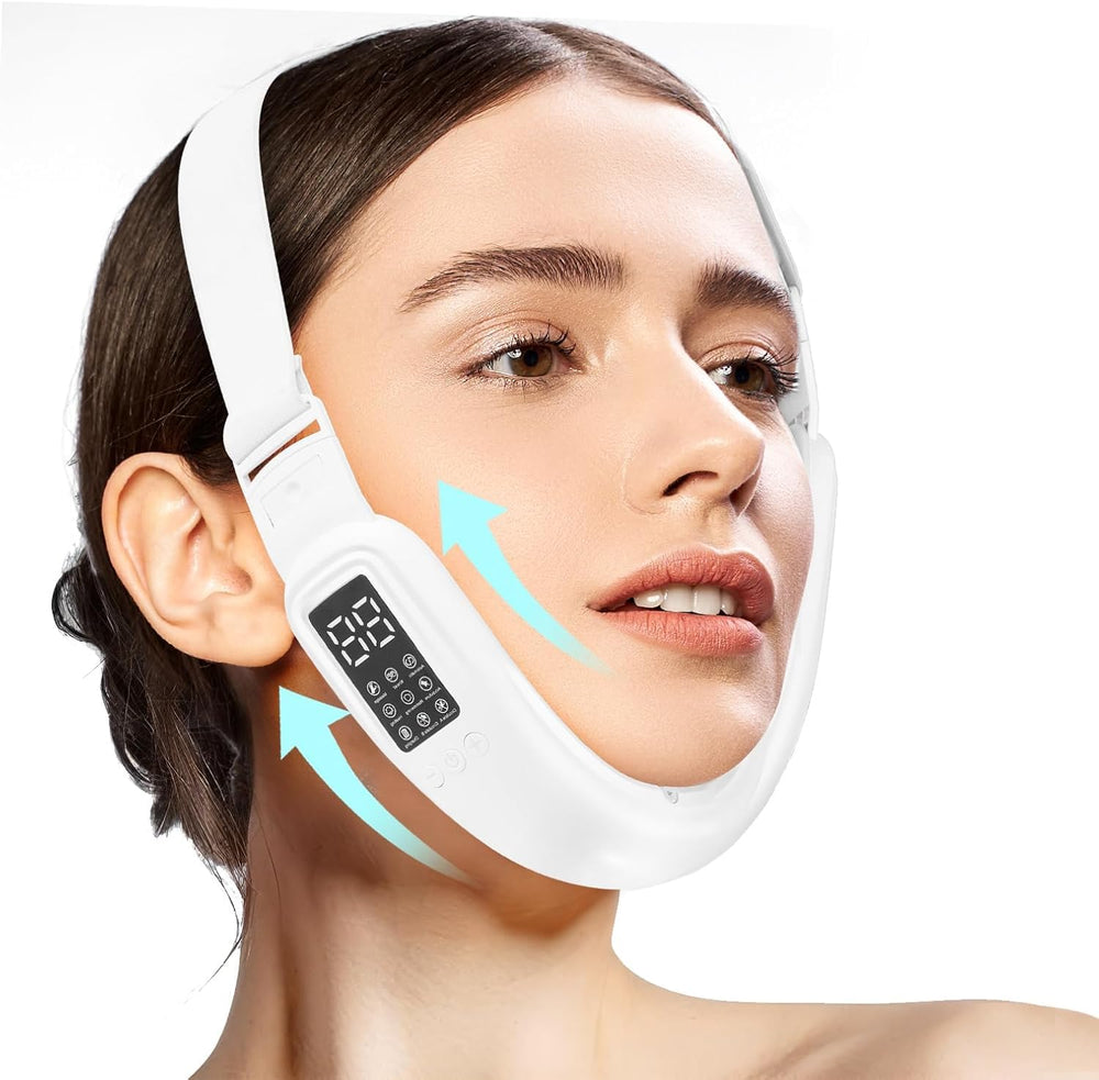 Cteart electric double chin device in front view for at-home V-face sculpting