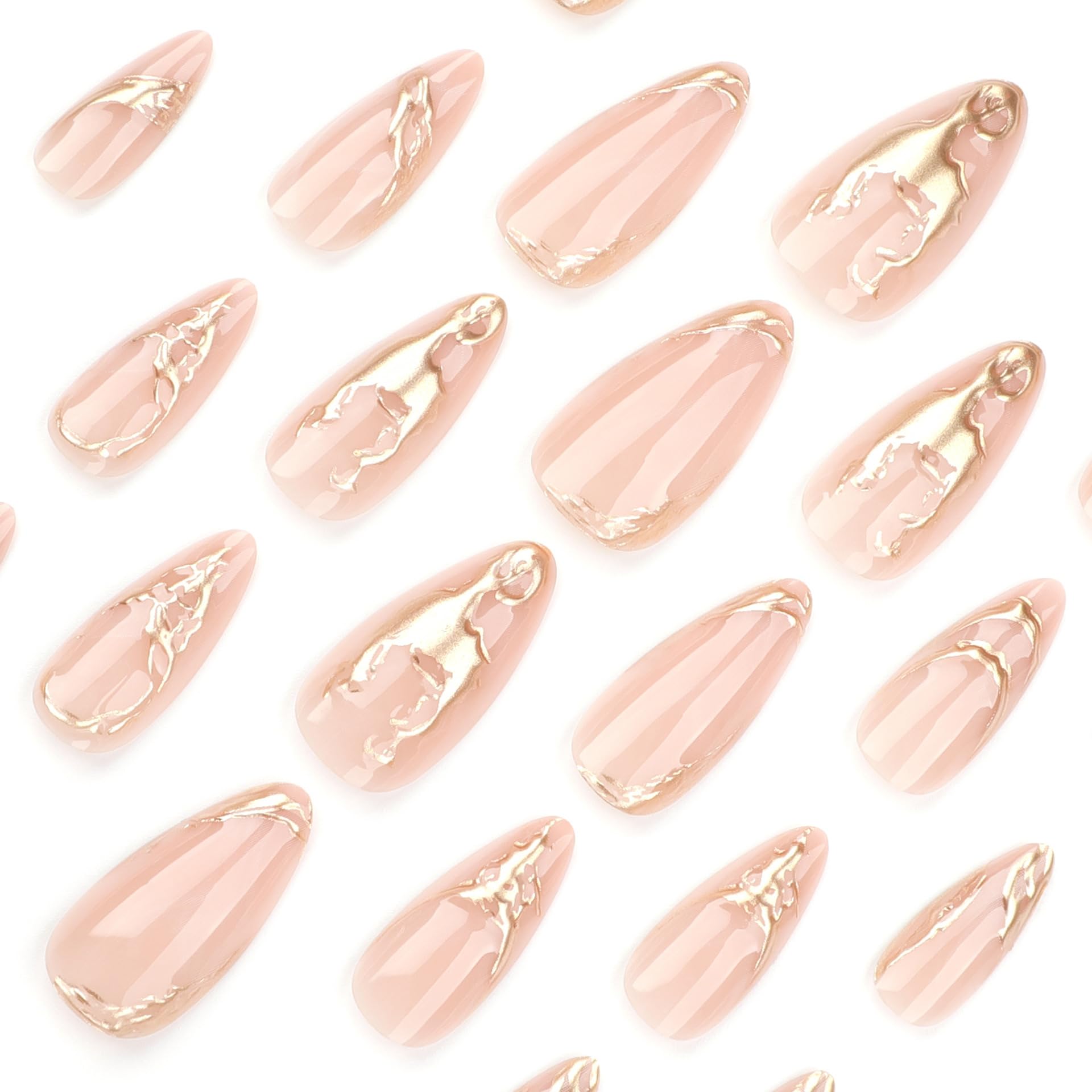 CTTHNBD almond nails with full-coverage glossy aesthetic for instant glamour.