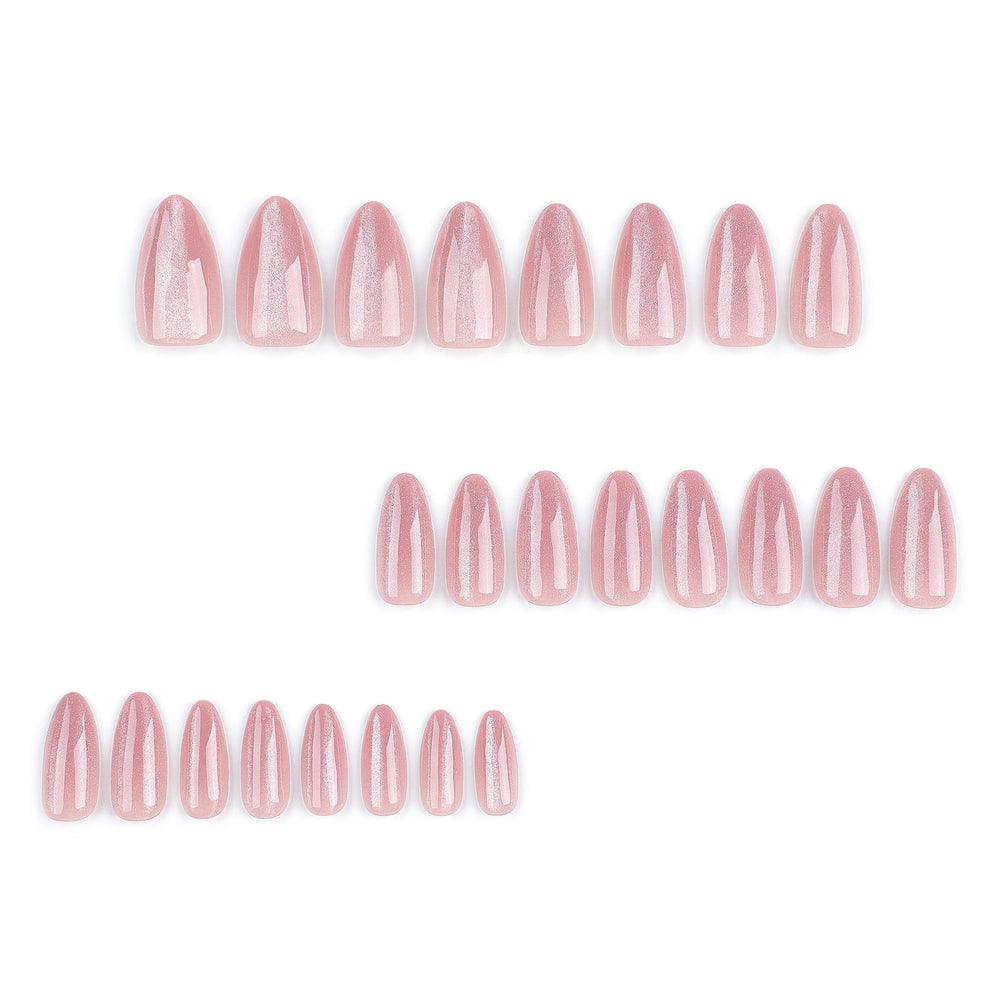 CTTHNBD almond press on nails close-up highlights detailed glitter for stylish tips