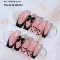 Application process on clean nails showing easy CTTHNBD nails fit