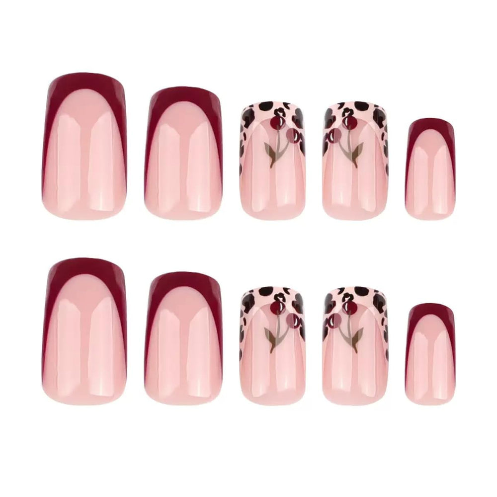 CTTHNBD leopard print cherry design close-up for trendy flair.