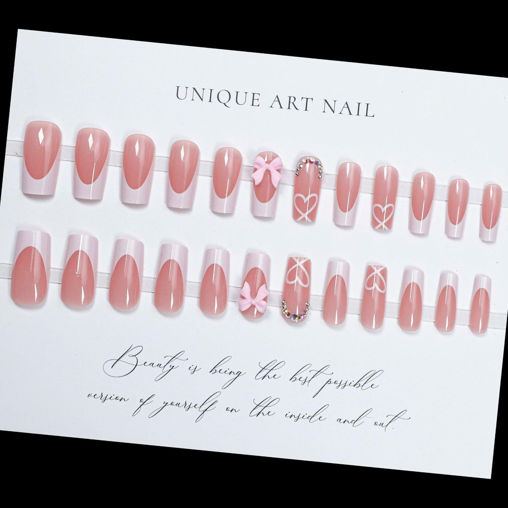 CTTHNBD white French tip press-ons offer salon-like finish at home.