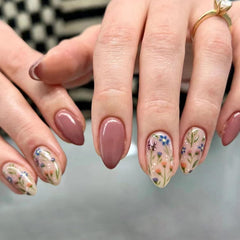 CTTHNBD colección de seis estilos de flores para uñas.